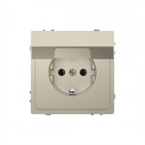 Розетка MERTEN MTN2310-6033 D-Life 16А с крышкой сахара