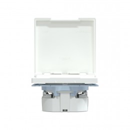 Розетка MERTEN MTN2314-6035 D-Life 16А с з/к с крышкой IP44 белый лотос