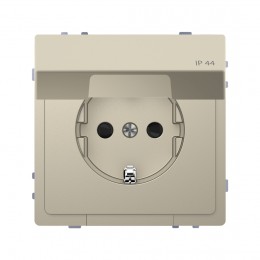 Розетка мех-м MERTEN MTN2314-6033 D-Life 16А с крышкой IP44 сахара