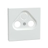 Центральная накладка MERTEN MTN4123-6035 D-Life TV розетки, 2/3 отверстий белый лотос