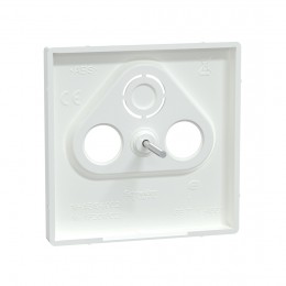 Центральная накладка MERTEN MTN4123-6035 D-Life TV розетки, 2/3 отверстий белый лотос