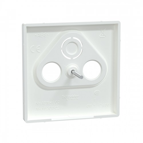 Центральная накладка MERTEN MTN4123-6035 D-Life TV розетки, 2/3 отверстий белый лотос