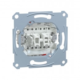 Переключатель мех-м MERTEN MTN3126-0000 D-Life 2 клавишный