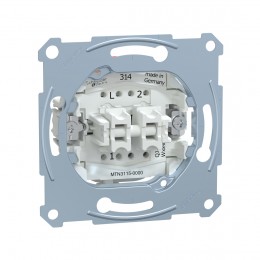 Переключатель мех-м MERTEN MTN3115-0000 D-Life 2 клавишный