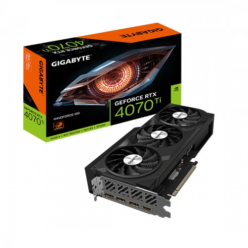 Видеокарта Gigabyte (GV-N407TWF3-12GD) RTX4070Ti WINDFORCE 12G