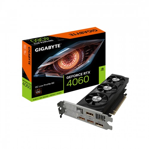 Видеокарта Gigabyte (GV-N4060OC-8GL) RTX4060 OC Low Profile 8G