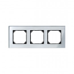 Рамка MERTEN MTN4030-3260 M-Elegance 3 поста стеклянная алмаз