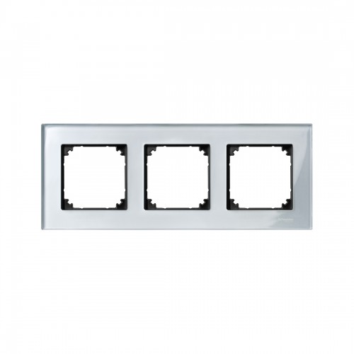 Рамка MERTEN MTN4030-3260 M-Elegance 3 поста стеклянная алмаз