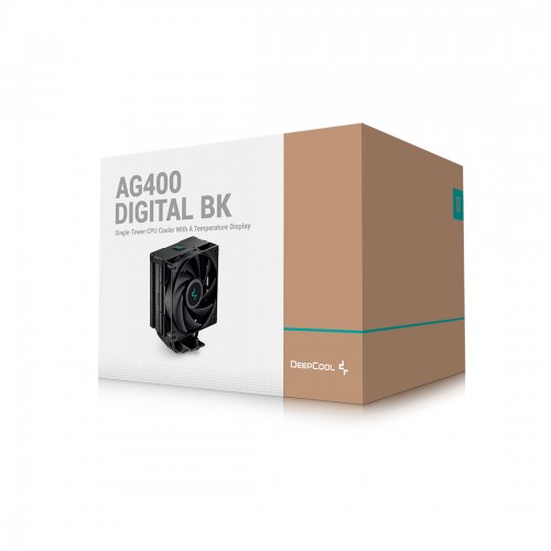 Кулер для процессора Deepcool AG400 DIGITAL BK ARGB