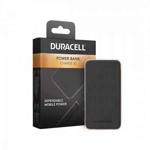 Портативный внешний аккумулятор Duracell DRPB3010A Power Bank 10000mAh Черный