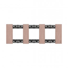 Рамка декоративная Bticino KA4802M3ZM Living Now 3 поста 6 модулей Медь