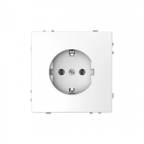 Розетка мех-м MERTEN MTN2301-6035 с ЗК винт.зажим белый лотос