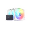 Комплект кулеров для компьютерного корпуса NZXT F120 RGB Core RF-C12TF-W1 White 3в1