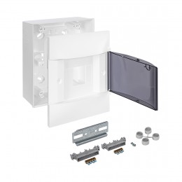 Щит навесной Legrand Practibox S 1х4 IP40 Дымчатая дверь