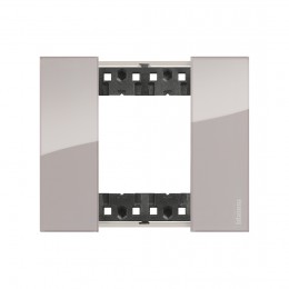 Рамка декоративная Bticino KA4802DM Living Now 2 модуля Аура