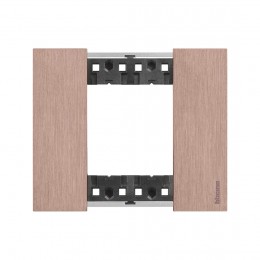 Рамка декоративная Bticino KA4802ZM Living Now 2 модуля Медь