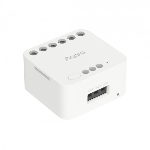 Реле двухканальное с сухим контактом Aqara Dual Relay Module T2