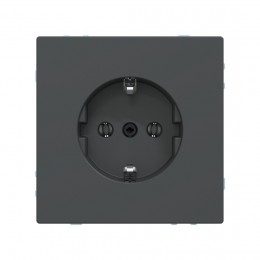 Розетка мех-м MERTEN MTN2301-6034 D-Life шторки винт.зажим антрацит