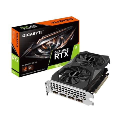 Видеокарта Gigabyte (GV-N3050WF2OC-6GD) RTX3050 WINDFORCE OC 6G