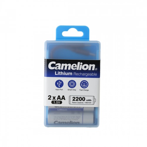 Аккумулятор CAMELION Lithium UB-AA2200-PBH2 2шт (перезаряжаемые от USB)