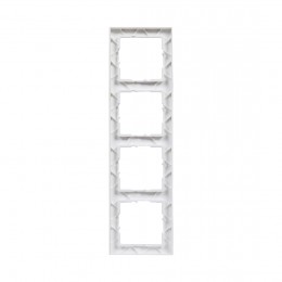 Рамка декор. универсальная 4-постовая Suno Белый