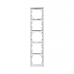 Рамка декор. универсальная 5-постовая Suno Белый