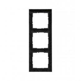 Рамка декор. универсальная 3-постовая Suno Антрацит