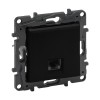 Информационная розетка одинарная Niloe Step RJ45 Кат.6 UTP Чёрный