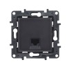 Информационная розетка одинарная Niloe Step RJ45 Кат.6 UTP Чёрный