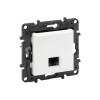 Информационная розетка одинарная Niloe Step RJ45 Кат.6 UTP Белый