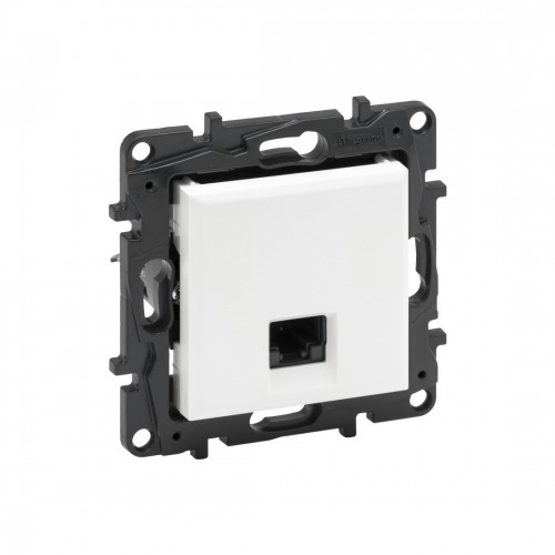 Информационная розетка одинарная Niloe Step RJ45 Кат.6 UTP Белый
