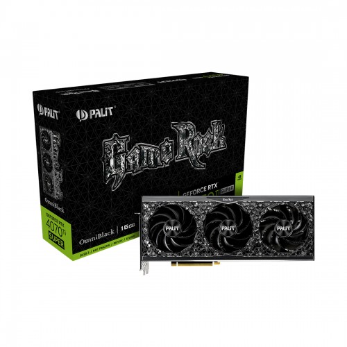 Видеокарта PALIT RTX4070Ti SUPER GAMEROCK OMNIBLACK 16GB (NED47TS019T2-1020Q)