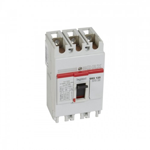 Автоматический выключатель Legrand 27028 3П 100A DRX125 20kA термомагнитный