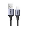 Интерфейсный кабель Ugreen US288/60126 USB-A на USB-C 18W 1 м Чёрный