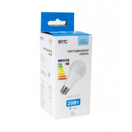Лампа светодиодная SVC LED A60-20W-E27-6500K Холодный