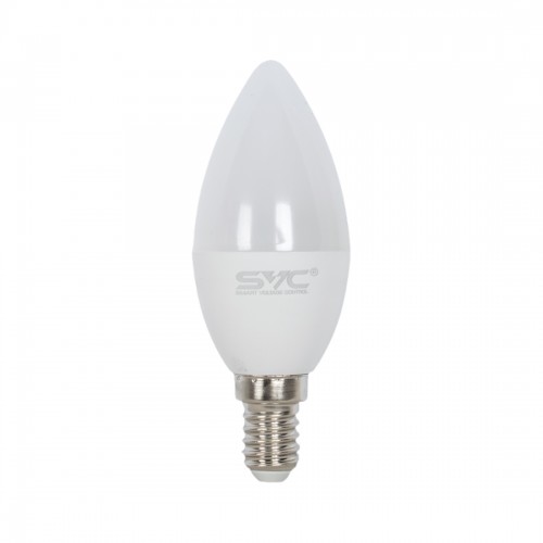 Лампа светодиодная SVC LED C35-7W-E14-4000K Свеча Нейтральный