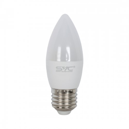 Лампа светодиодная SVC LED C35-9W-E27-3000K Свеча Тёплый