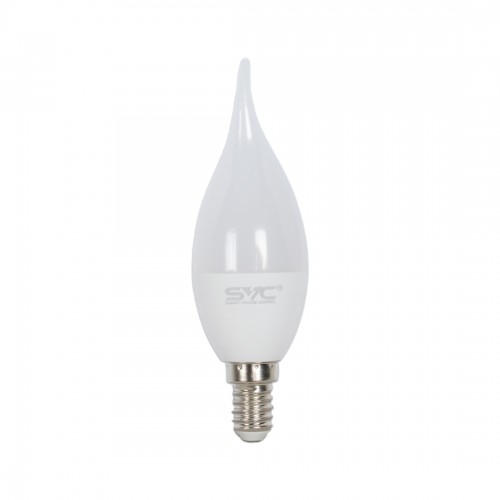 Лампа светодиодная SVC LED CB35-7W-E14-3000K Свеча на ветру Тёплый