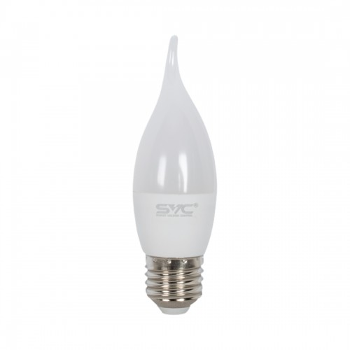 Лампа светодиодная SVC LED CB35-7W-E27-6500K Свеча на ветру Холодный