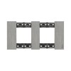 Рамка декоративная Bticino KA4802M2ZG Living Now 2 поста (2+2 модуля) Сталь