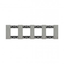 Рамка декоративная Bticino KA4802M4ZG Living Now 4 поста (2+2+2+2 модуля) Сталь