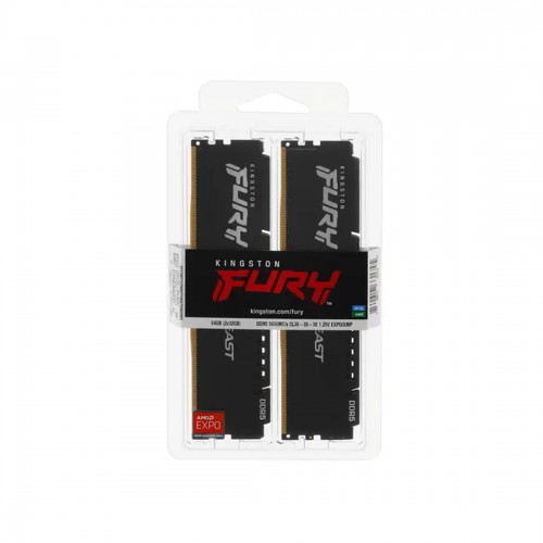 Комплект модулей памяти Kingston FURY Beast Black EXPO KF556C36BBEK2-64 DDR5 64GB (Kit 2x32GB) 5600M