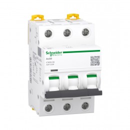 Автоматический выключатель SE A9F75306 Acti9 iC60N 3P 6А D 6 kA