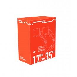Настольный кронштейн с газлифтом XG MGG-1735D grey для 2-х мониторов (17\