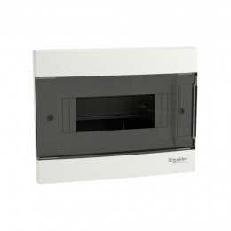 Щит встроенный SE EZ9EUA108 8 модулей дымчатая дверь