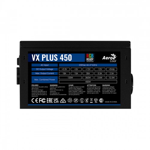 Блок питания Aerocool VX PLUS Stealth 450