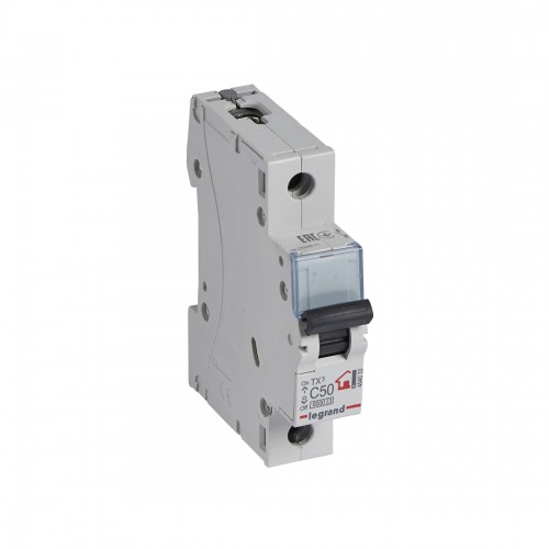 Автоматический выключатель Legrand 404033 1П C50A TX3 6000 6kA