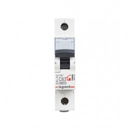 Автоматический выключатель Legrand 404034 1П C63A TX3 6000 6kA