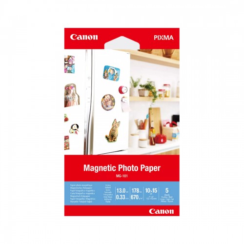 Магнитная фотобумага Canon MG-101, 5 шт.