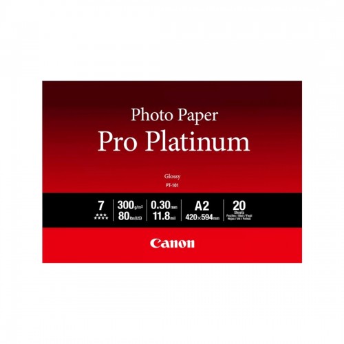 Глянцевая фотобумага Canon PT-101 Pro Platinum A2, 20 шт.